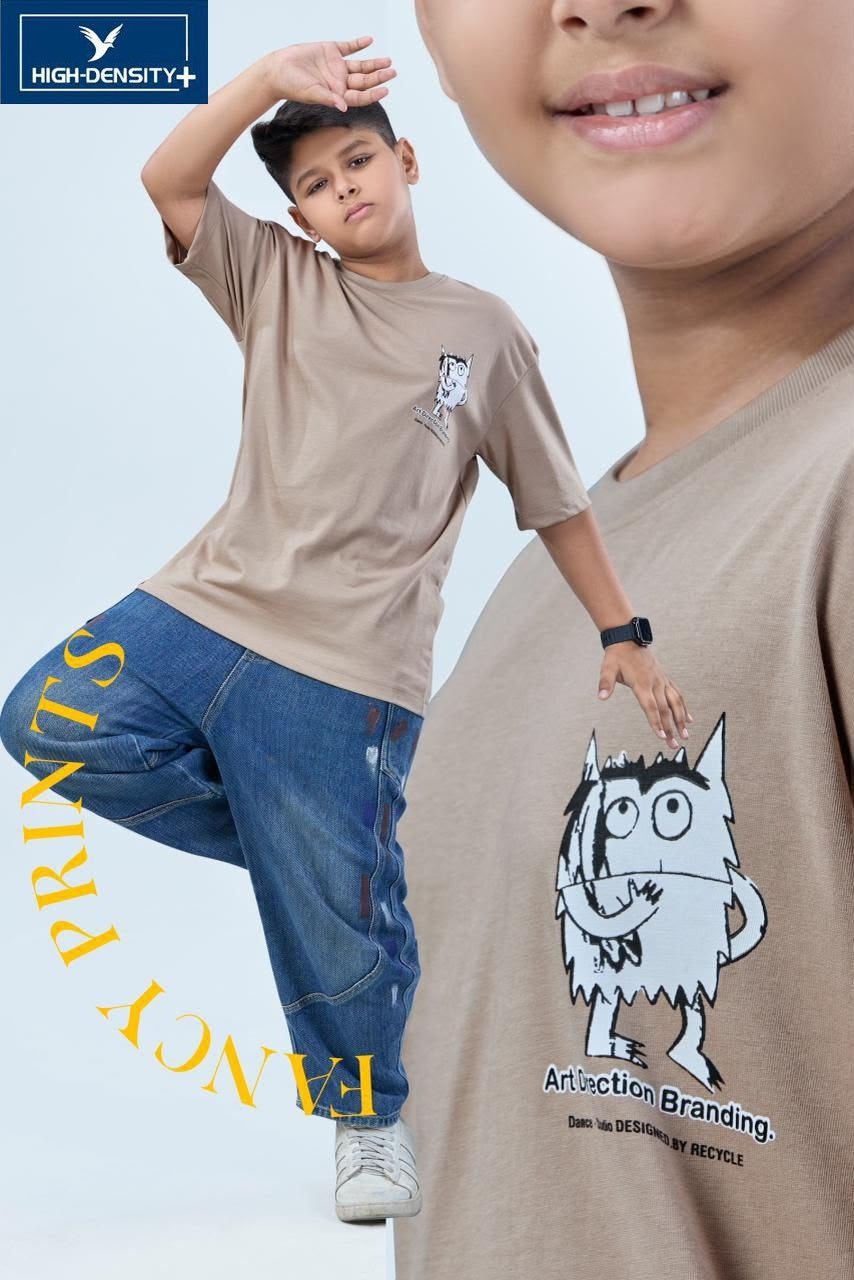 Vol 6953 To 6960 Interlock High Density Lycra Boys Tshirt Wholesaler India