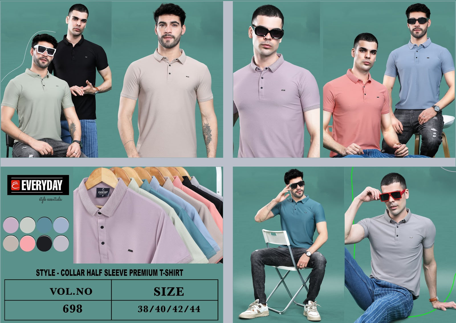 Vol 698 Everyday Twill Mens Tshirts Supplier Ahmedabad