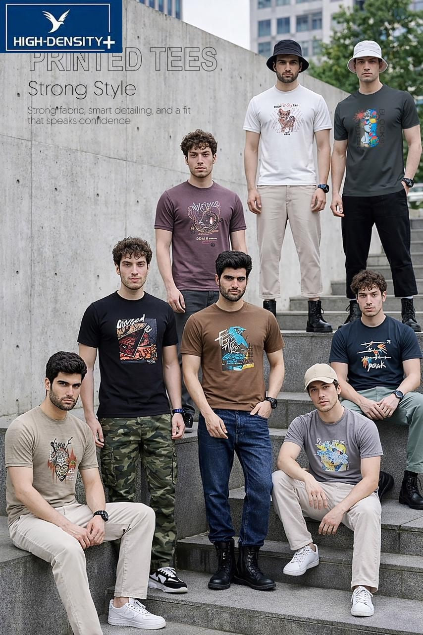 Vol 7033 To 7040 High Density Dobby Mens Tshirts Wholesale Price
