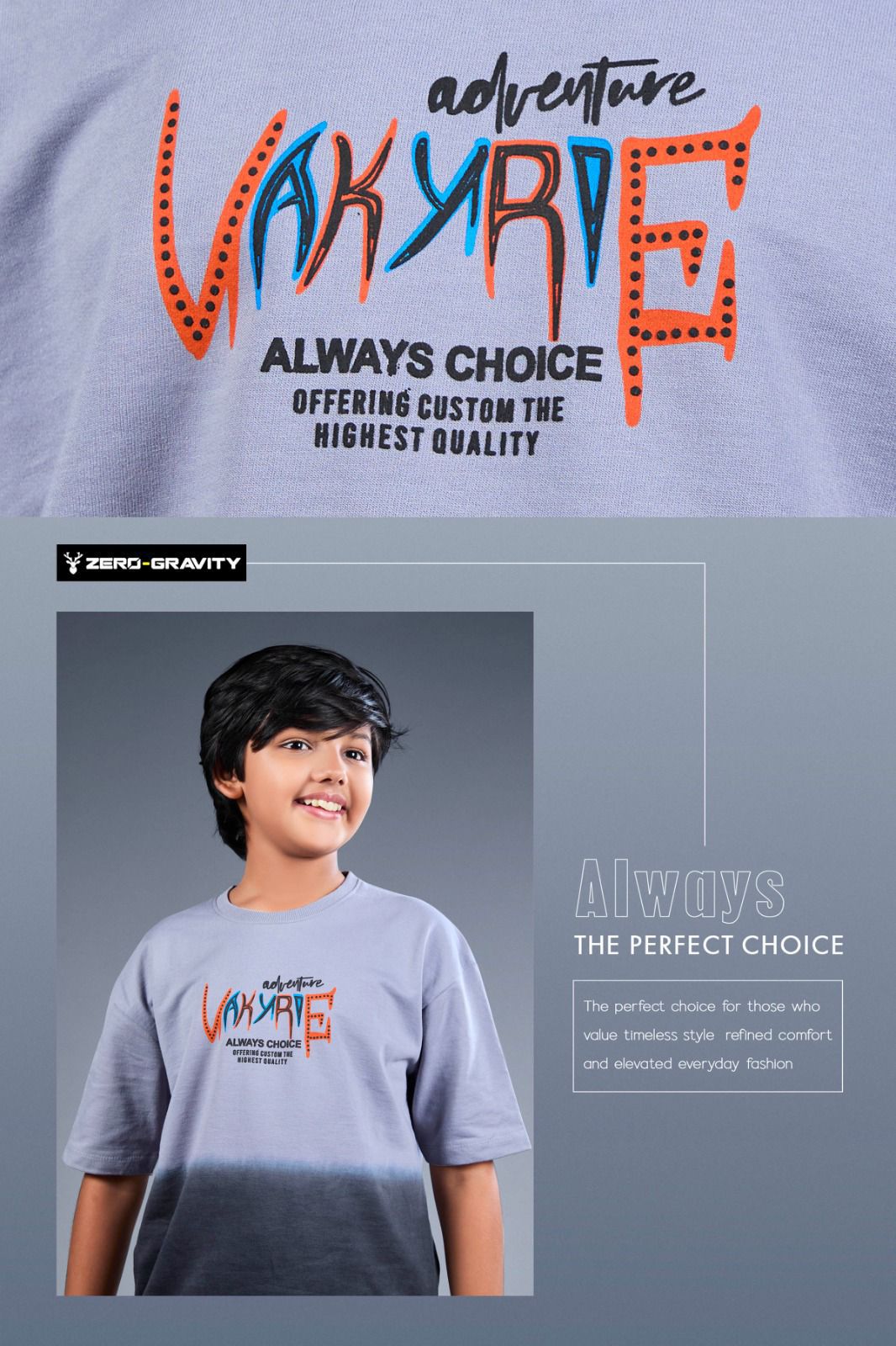 Vol 7047 To 7052 Zero Gravity Cotton Looper Boys Tshirt Exporter India