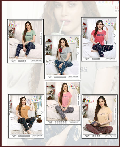 Vol 706 Belly Sinker Pyjama Night Suits Manufacturer Ahmedabad