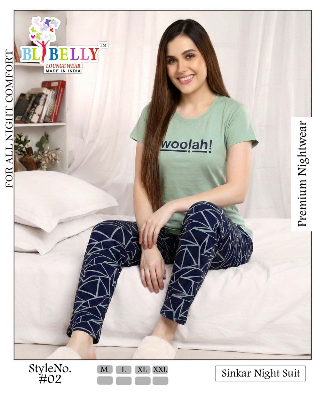 Vol 706 Belly Sinker Pyjama Night Suits Manufacturer Ahmedabad