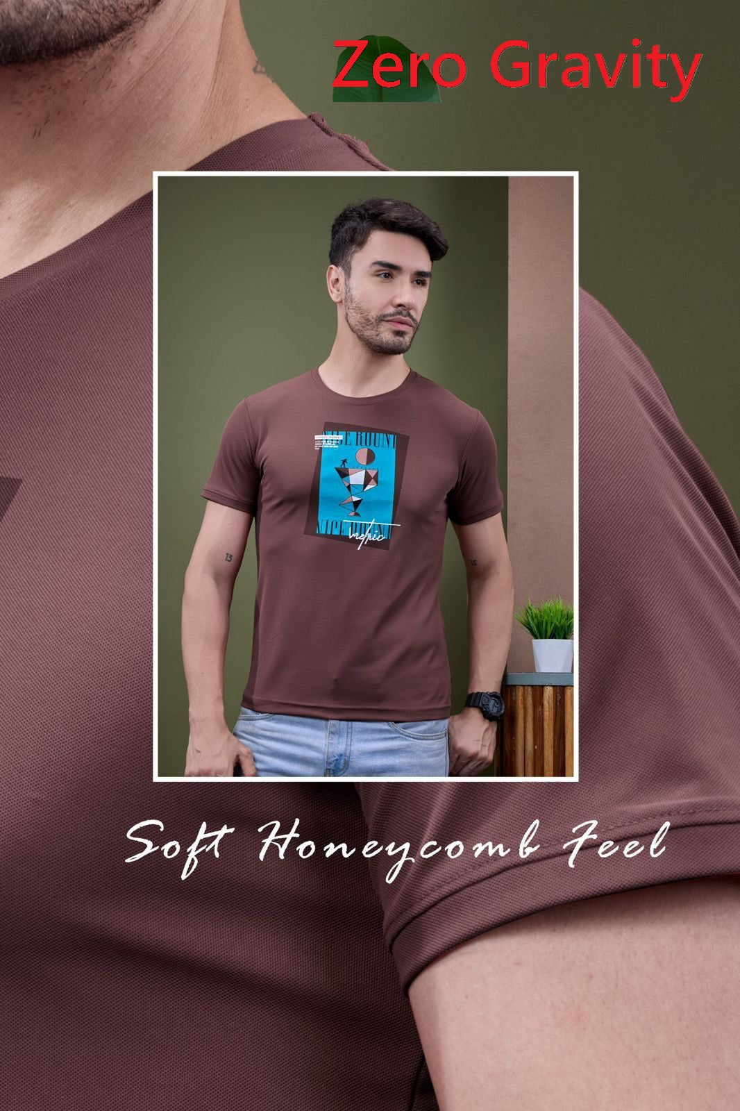Vol 7137 To 7144 High Density Zero Gravity Honey Comb Mens Tshirts Exporter Gujarat