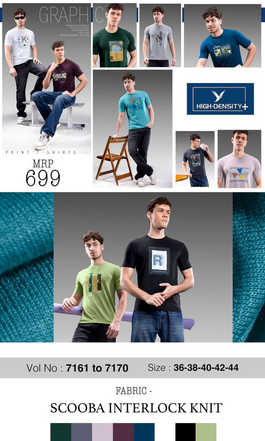 Vol 7161 To 7170 High Density Lycra Mens Tshirts Supplier India