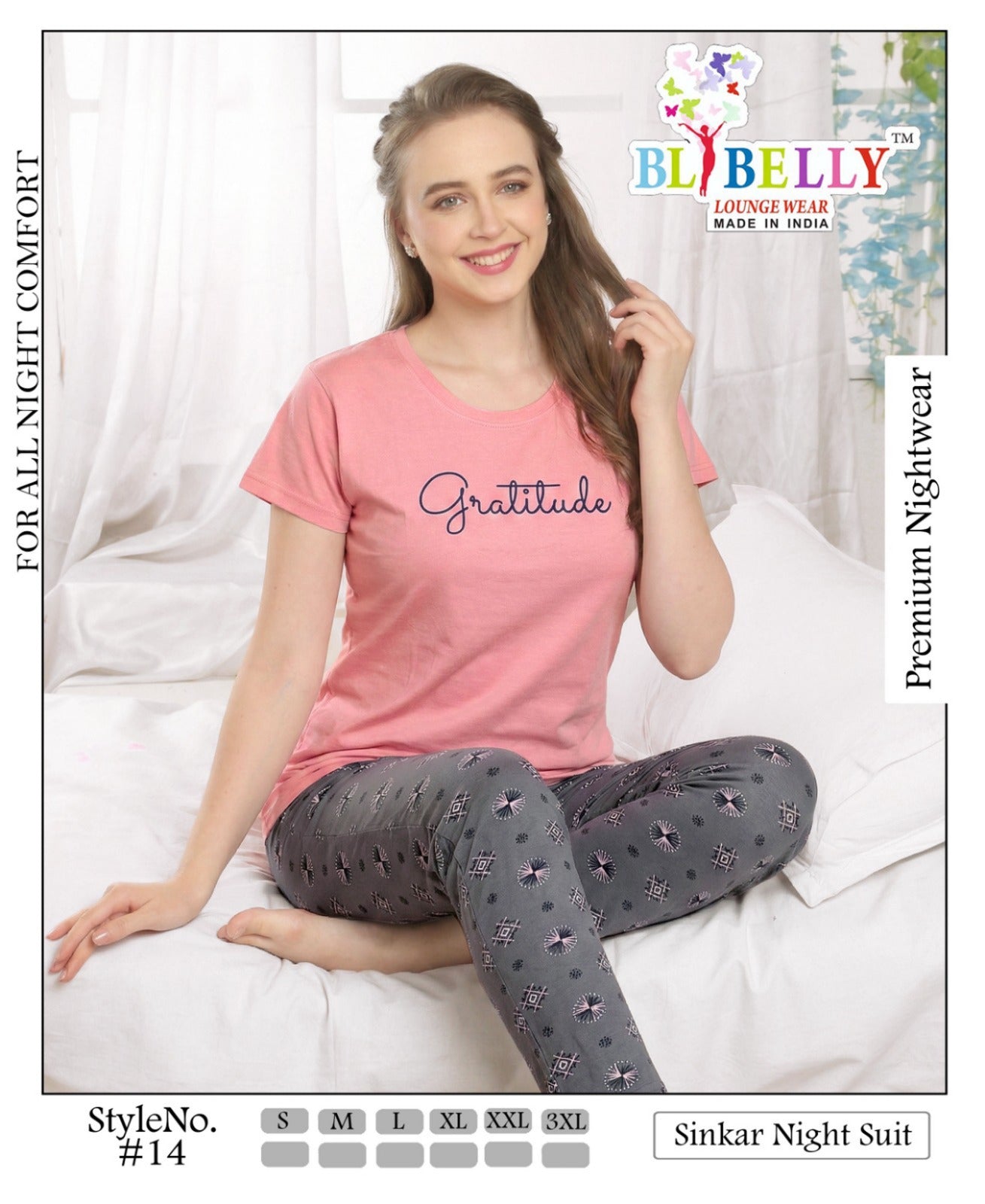 Vol 716 Belly Sinker Pyjama Night Suits Manufacturer Gujarat