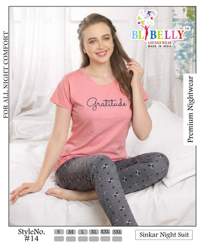 Vol 716 Belly Sinker Pyjama Night Suits Manufacturer Gujarat