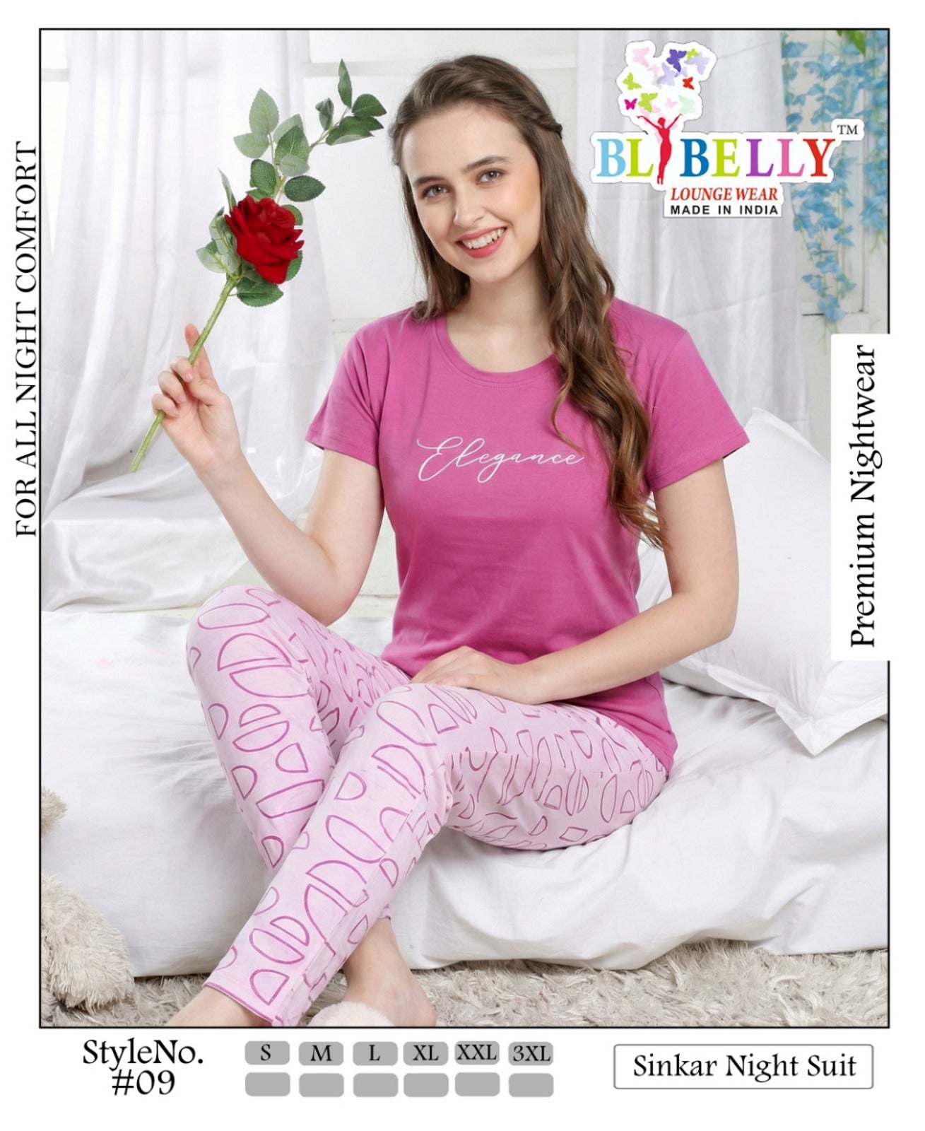 Vol 716 Belly Sinker Pyjama Night Suits Manufacturer Gujarat