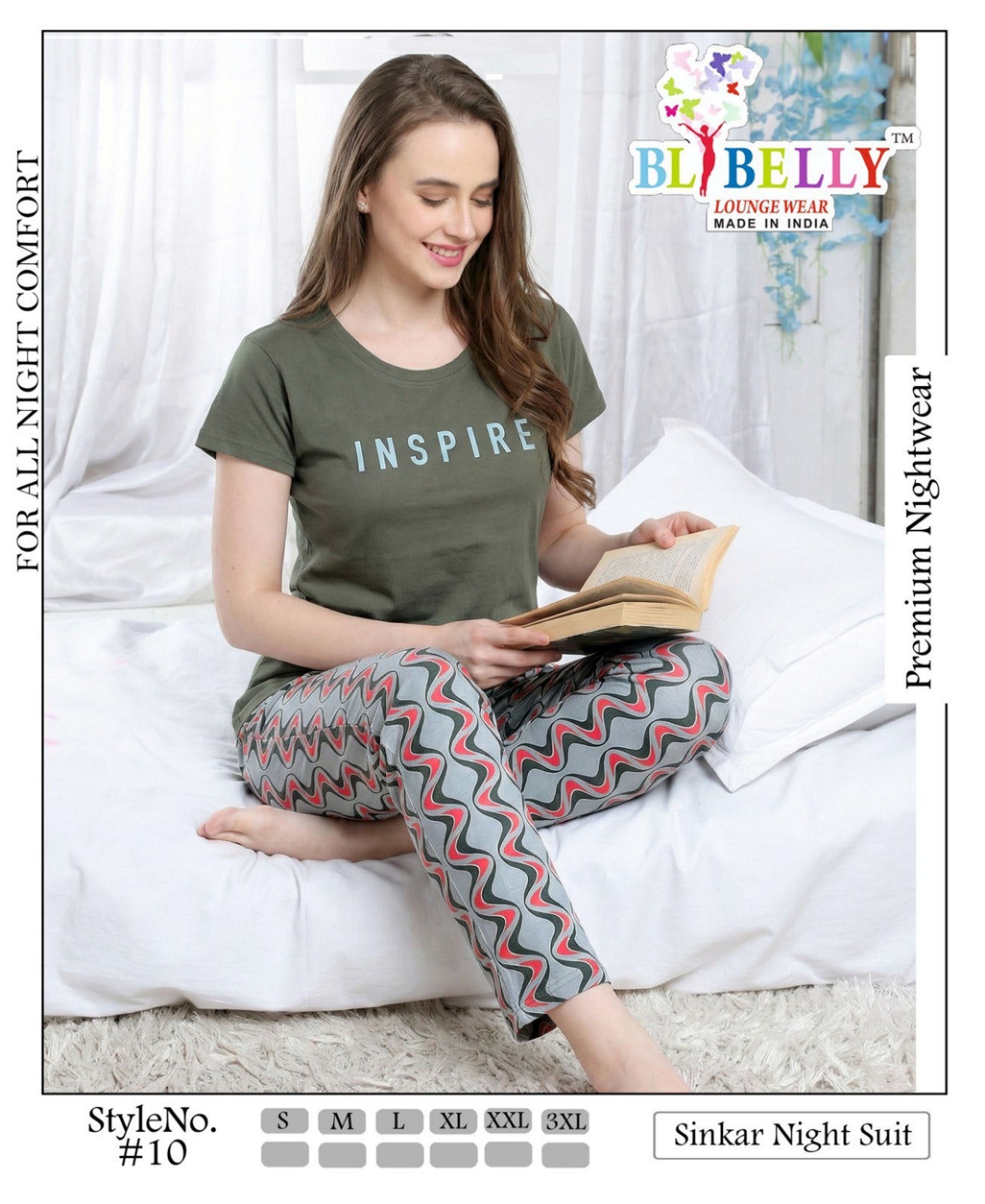 Vol 716 Belly Sinker Pyjama Night Suits Manufacturer Gujarat