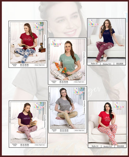 Vol 717 Belly Sinker Pyjama Night Suits Supplier
