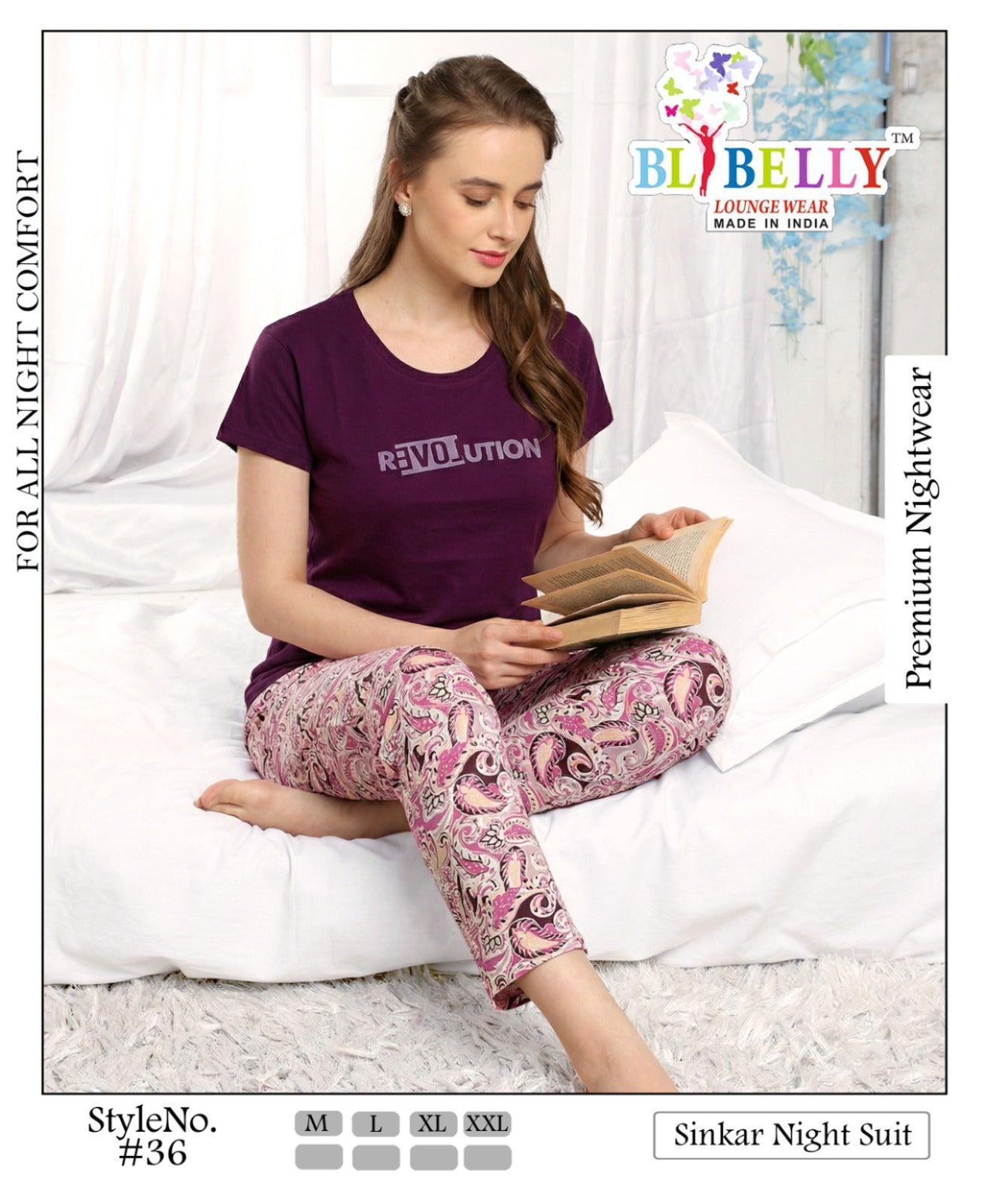 Vol 717 Belly Sinker Pyjama Night Suits Supplier