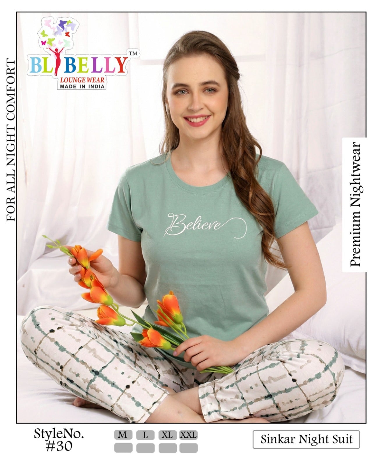Vol 717 Belly Sinker Pyjama Night Suits Supplier