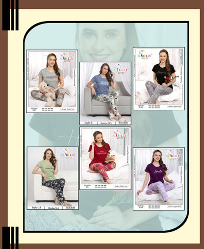 Vol 719 Belly Sinker Pyjama Night Suits Exporter