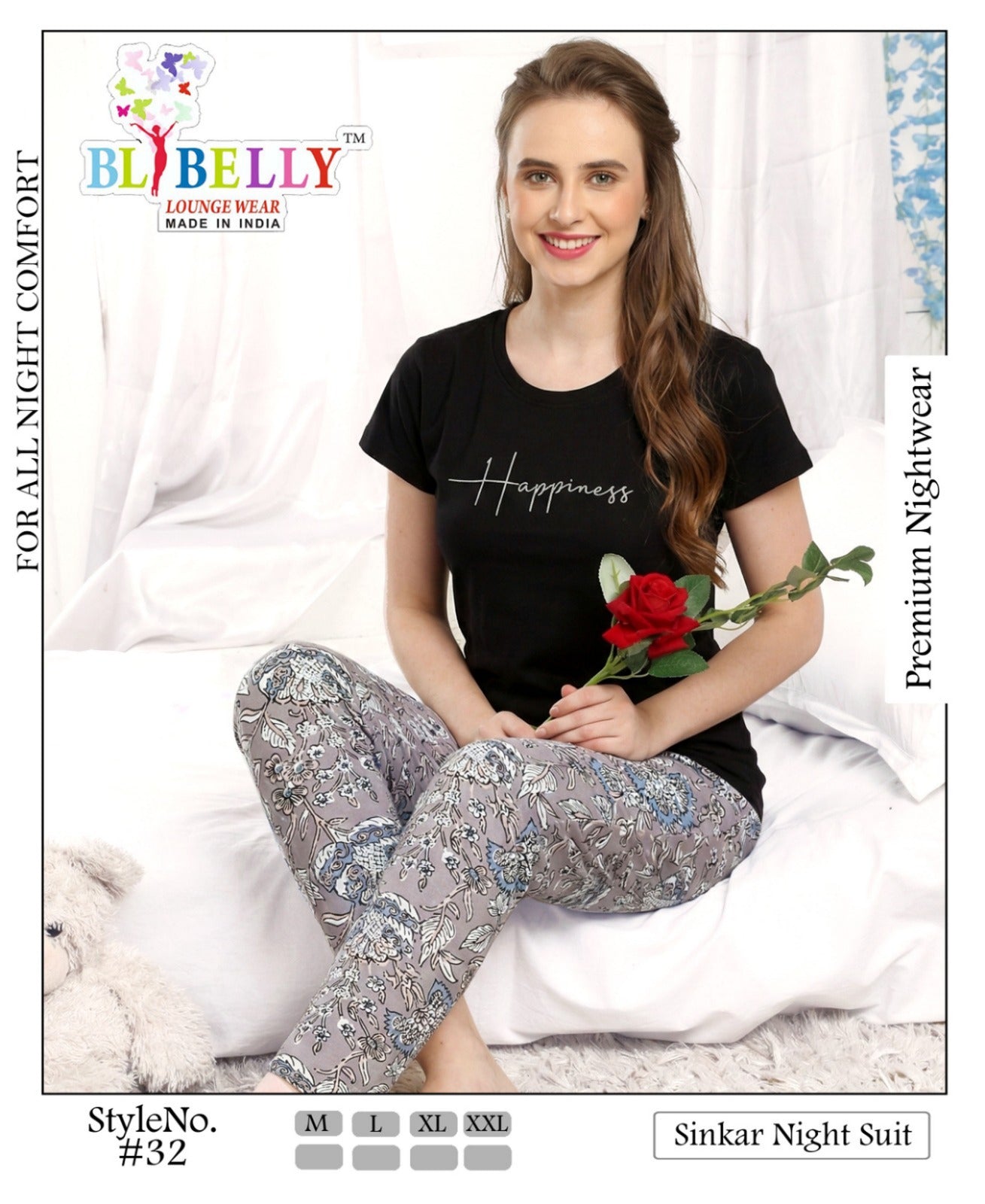 Vol 719 Belly Sinker Pyjama Night Suits Exporter