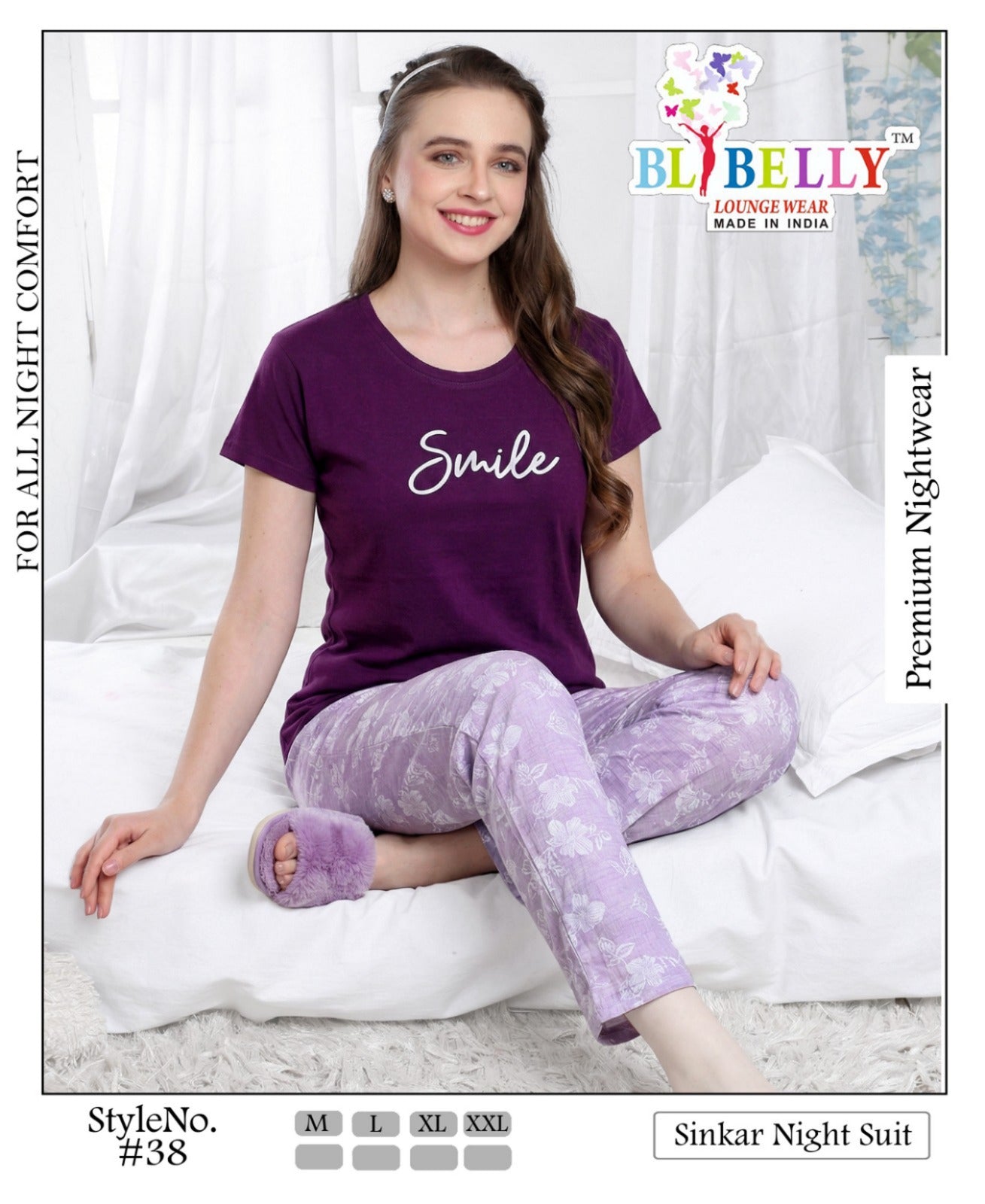 Vol 719 Belly Sinker Pyjama Night Suits Exporter