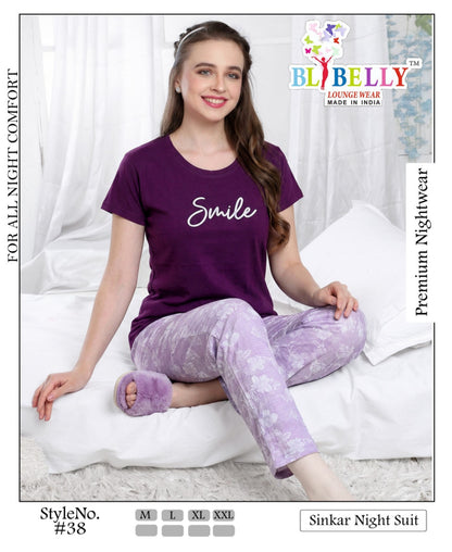 Vol 719 Belly Sinker Pyjama Night Suits Exporter
