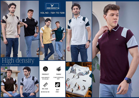 Vol 7201 To 7208 High Density Knit Mens Tshirts Manufacturer Gujarat