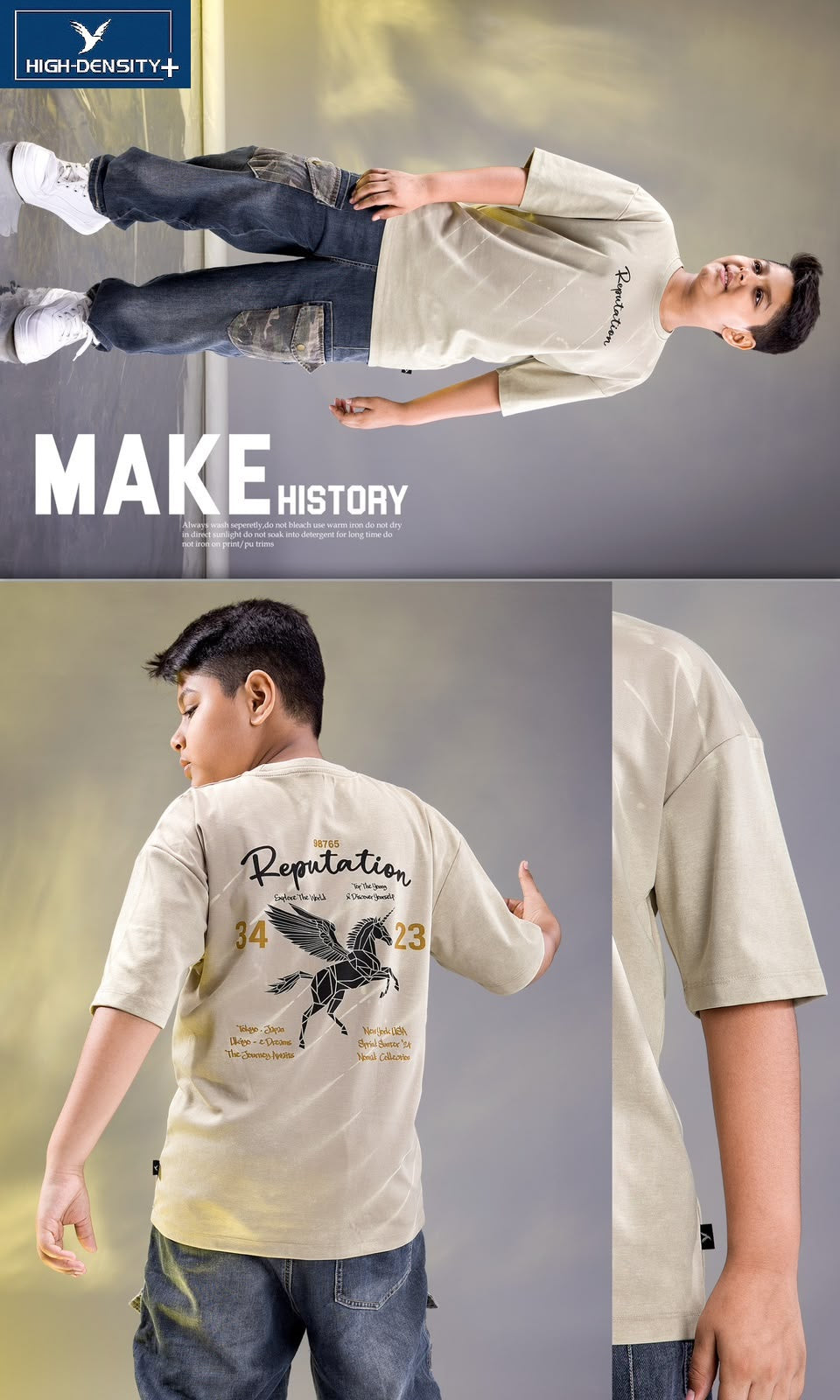 Vol 7209 To 7216 Oversized High Density Interlock Boys Tshirt Manufacturer India