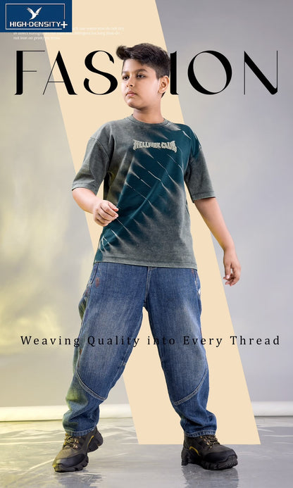 Vol 7209 To 7216 Oversized High Density Interlock Boys Tshirt Manufacturer India