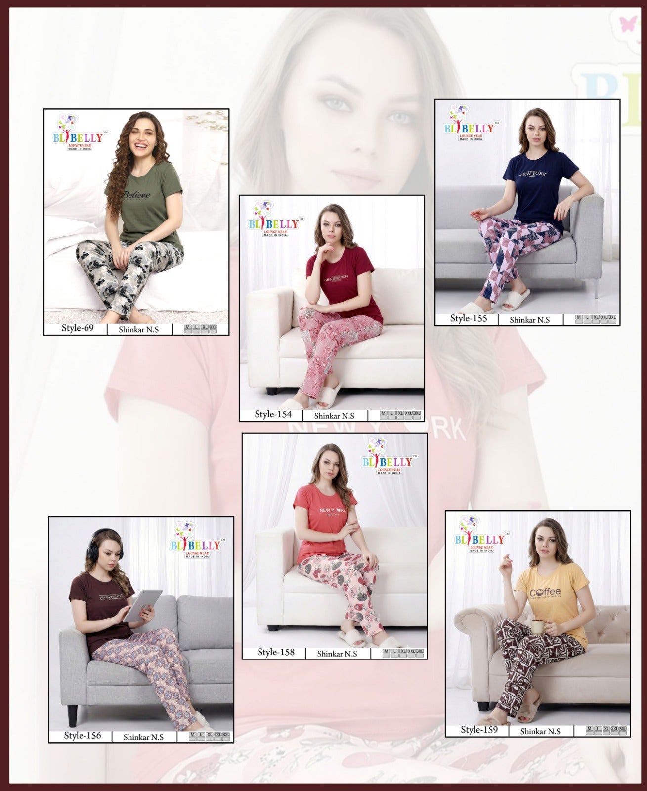 Vol 720 Belly Sinker Pyjama Night Suits Supplier Gujarat