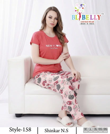 Vol 720 Belly Sinker Pyjama Night Suits Supplier Gujarat