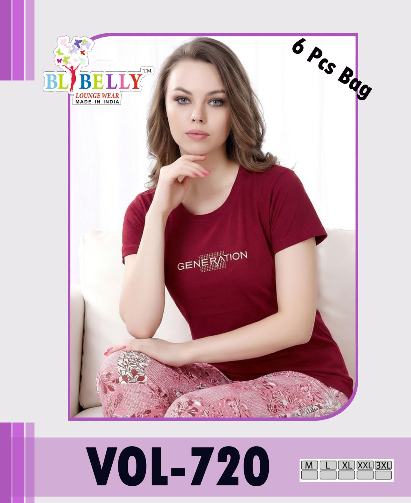 Vol 720 Belly Sinker Pyjama Night Suits Supplier Gujarat