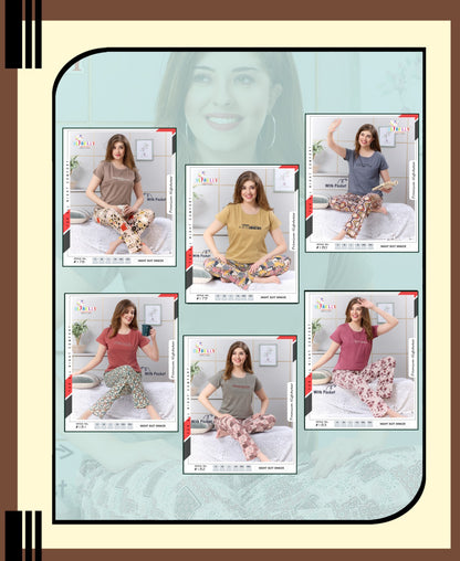 Vol 721 Belly Sinker Pyjama Night Suits Manufacturer Gujarat