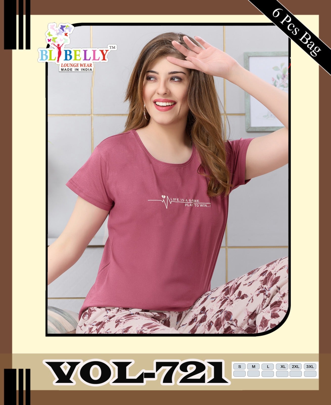 Vol 721 Belly Sinker Pyjama Night Suits Manufacturer Gujarat
