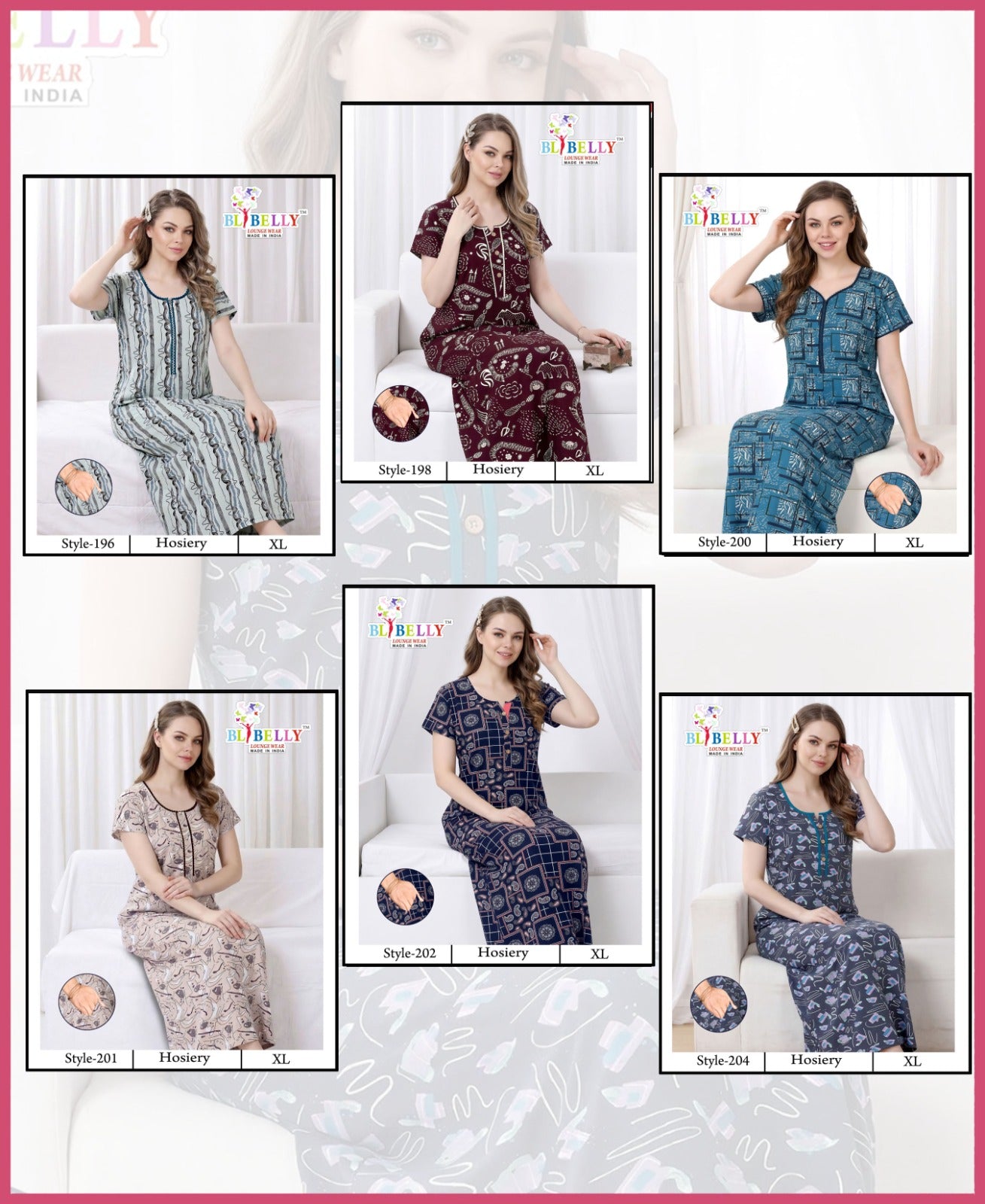 Vol 723 Belly Sinker Night Gowns Wholesale Rate