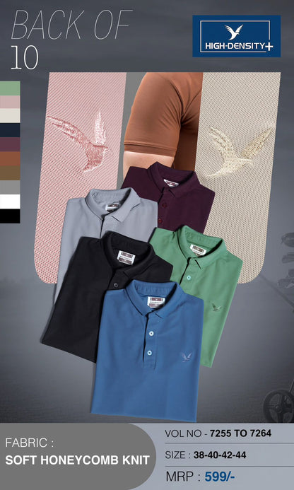 Vol 7255 To 7264 High Density Honey Comb Mens Tshirts Wholesaler India
