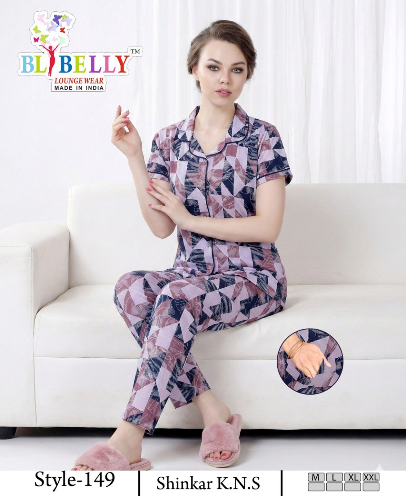 Vol 725 Belly Sinker Collar Night Suits Wholesaler Gujarat