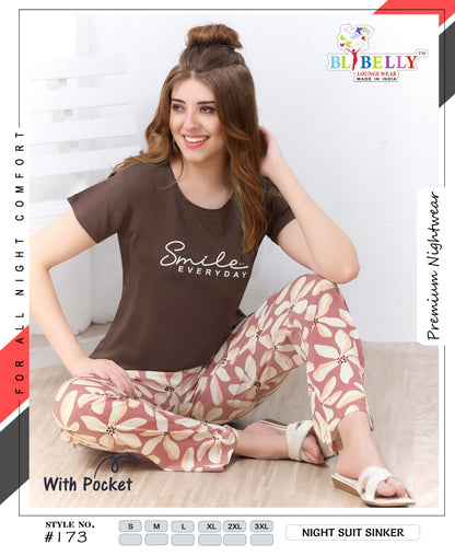 Vol 726 Belly Sinker Pyjama Night Suits Wholesale Price