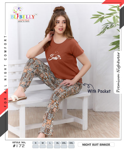 Vol 726 Belly Sinker Pyjama Night Suits Wholesale Price