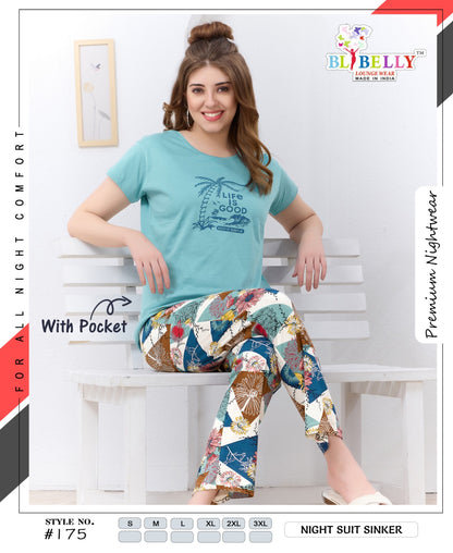 Vol 726 Belly Sinker Pyjama Night Suits Wholesale Price