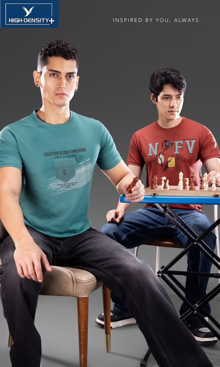 Vol 726 To 733 Dobby High Density Lycra Knit Mens Tshirts Wholesaler India
