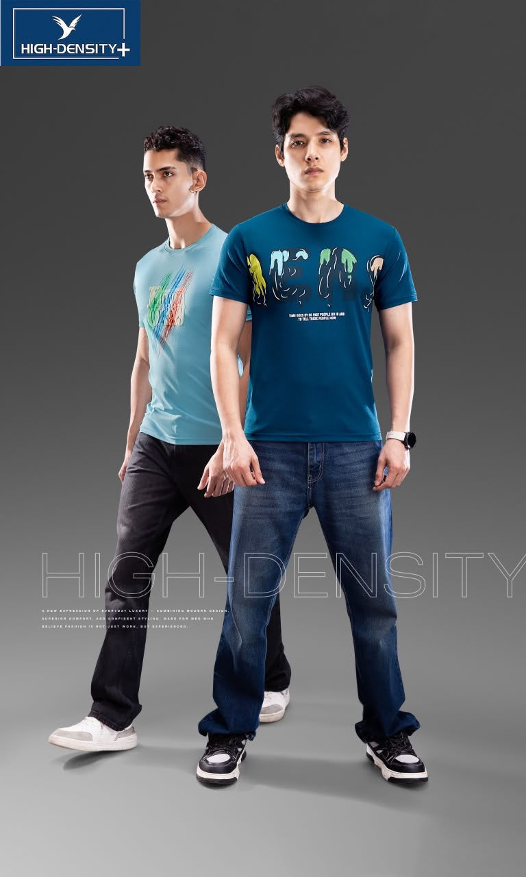 Vol 726 To 733 Dobby High Density Lycra Knit Mens Tshirts Wholesaler India