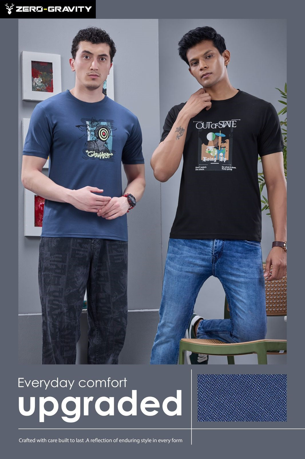 Vol 7279 To 7286 Zero Gravity Tencil Lycra Mens Tshirts Wholesale Rate