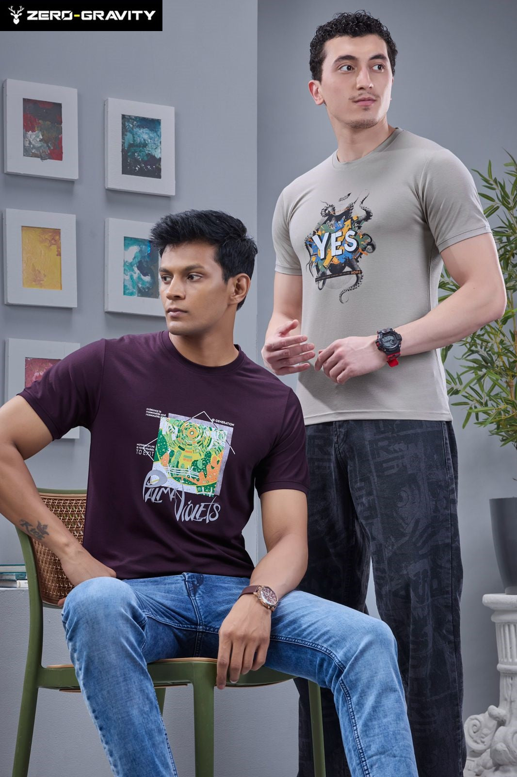 Vol 7279 To 7286 Zero Gravity Tencil Lycra Mens Tshirts Wholesale Rate