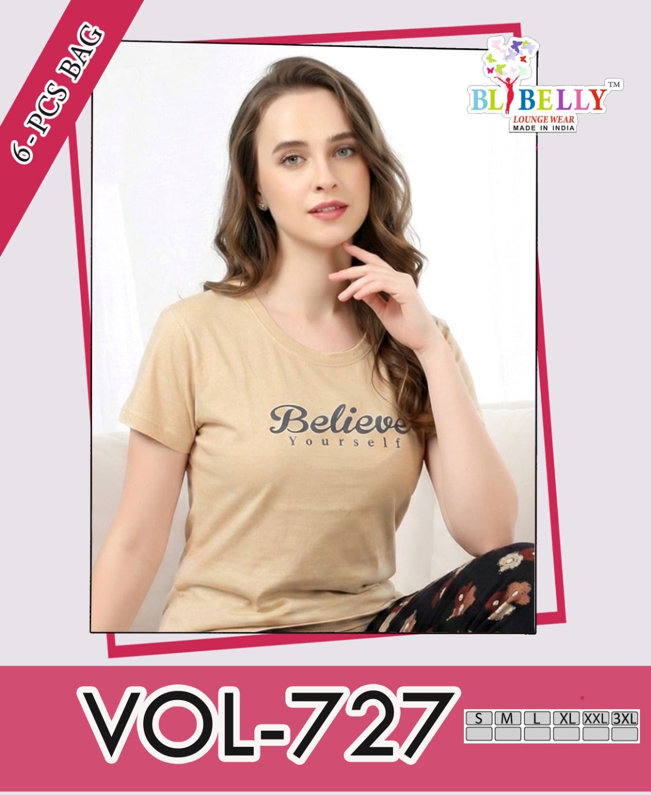 Vol 727 Belly Sinker Pyjama Night Suits Exporter India