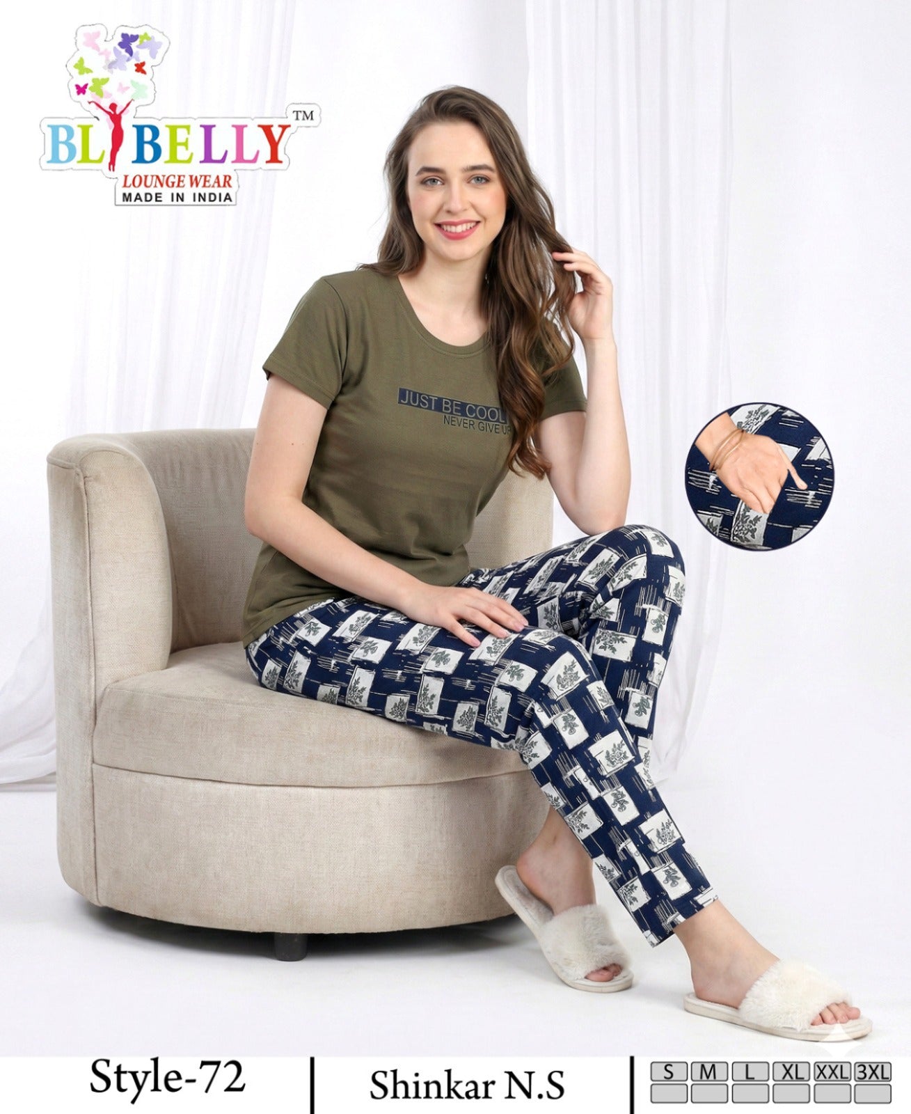 Vol 727 Belly Sinker Pyjama Night Suits Exporter India
