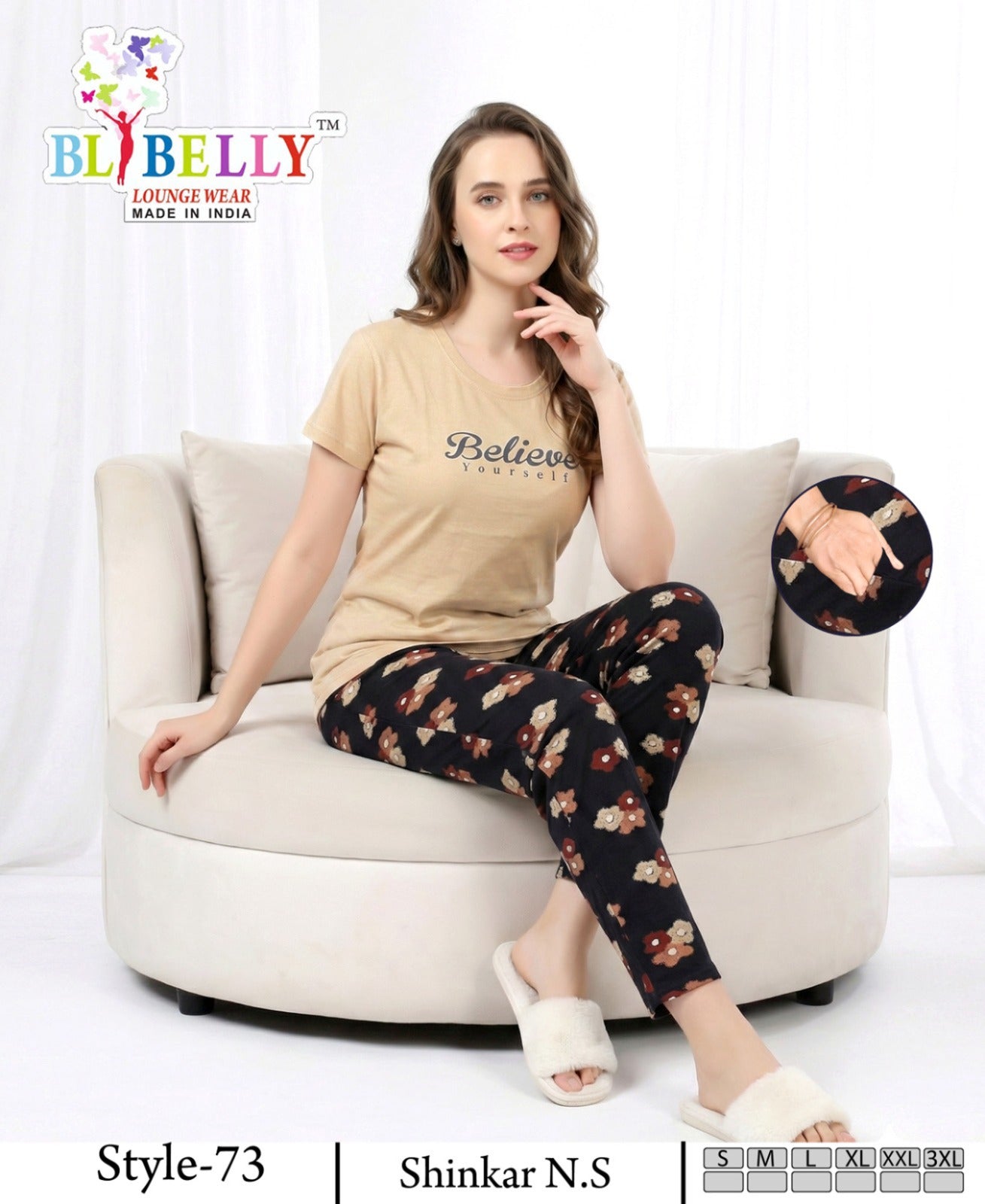 Vol 727 Belly Sinker Pyjama Night Suits Exporter India