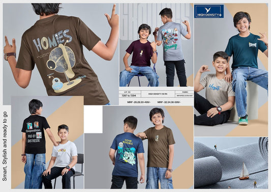 Vol 7287 To 7294 High Density Tencil Lycra Boys Tshirt Manufacturer Ahmedabad