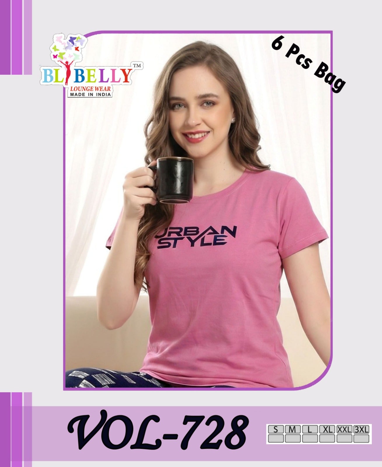 Vol 728 Belly Sinker Pyjama Night Suits Wholesaler India