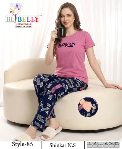 Vol 728 Belly Sinker Pyjama Night Suits Wholesaler India