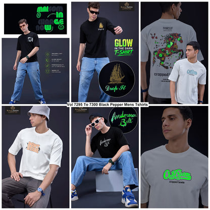 Vol 7295 To 7300 Black Pepper Canvas Interlock Mens Tshirts Wholesaler Gujarat
