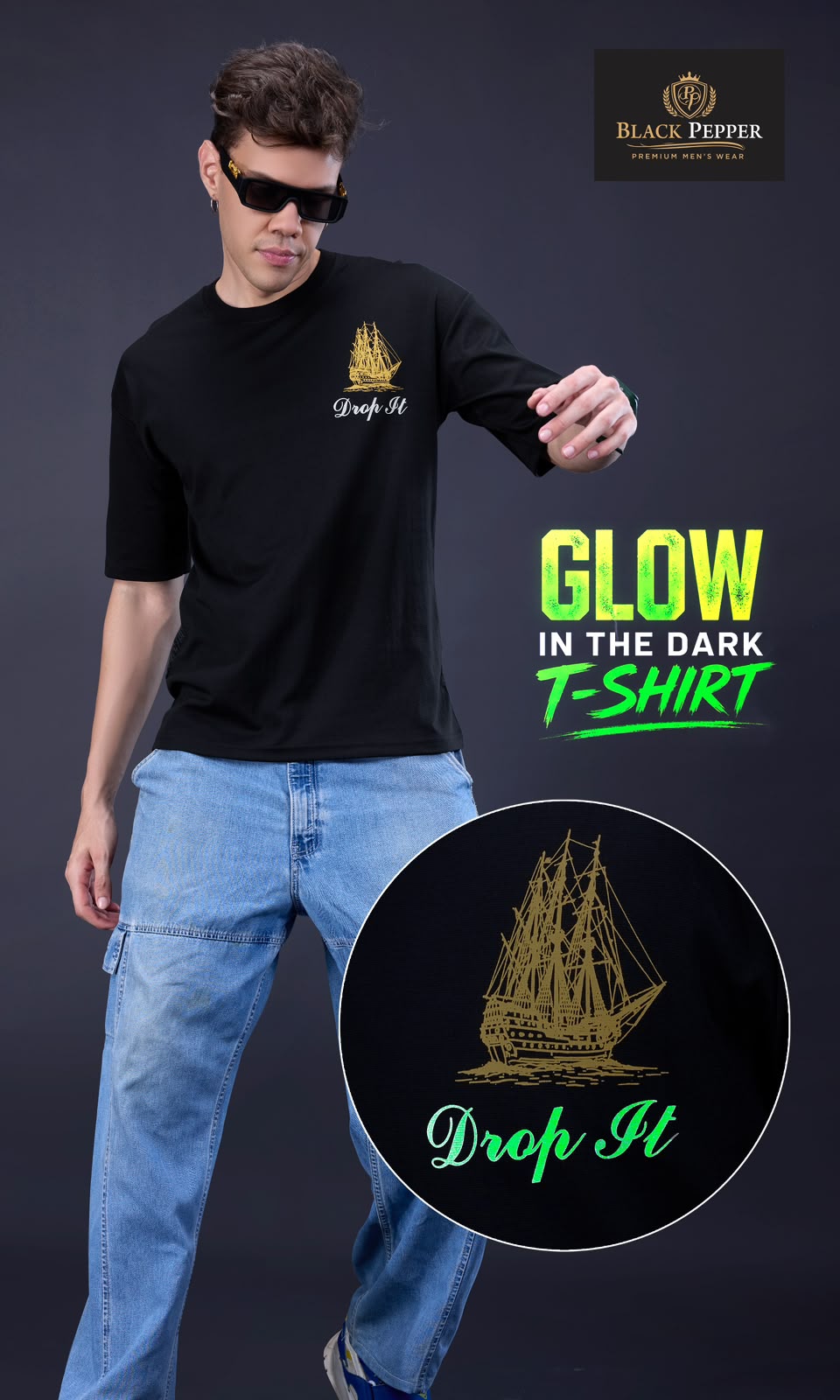Vol 7295 To 7300 Black Pepper Canvas Interlock Mens Tshirts Wholesaler Gujarat