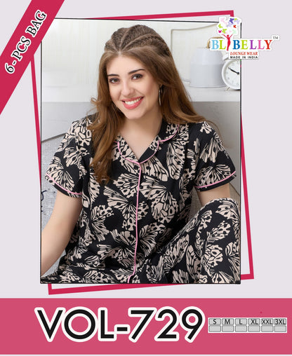 Vol 729 Belly Sinker Collar Night Suits Manufacturer