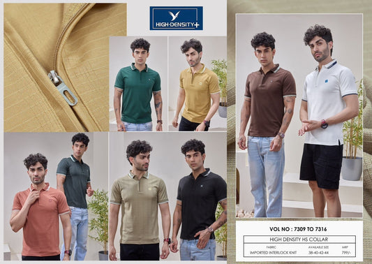 Vol 7309 To 7316 High Density Interlock Mens Tshirts Supplier Ahmedabad