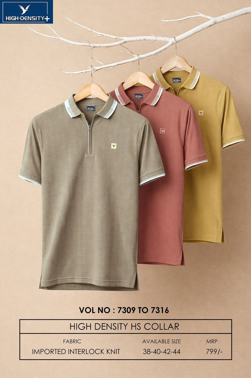 Vol 7309 To 7316 High Density Interlock Mens Tshirts Supplier Ahmedabad
