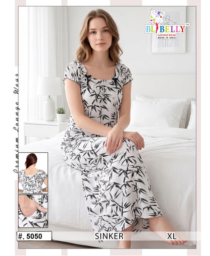 Vol 732 Belly Hosiery Cotton Night Gowns Exporter