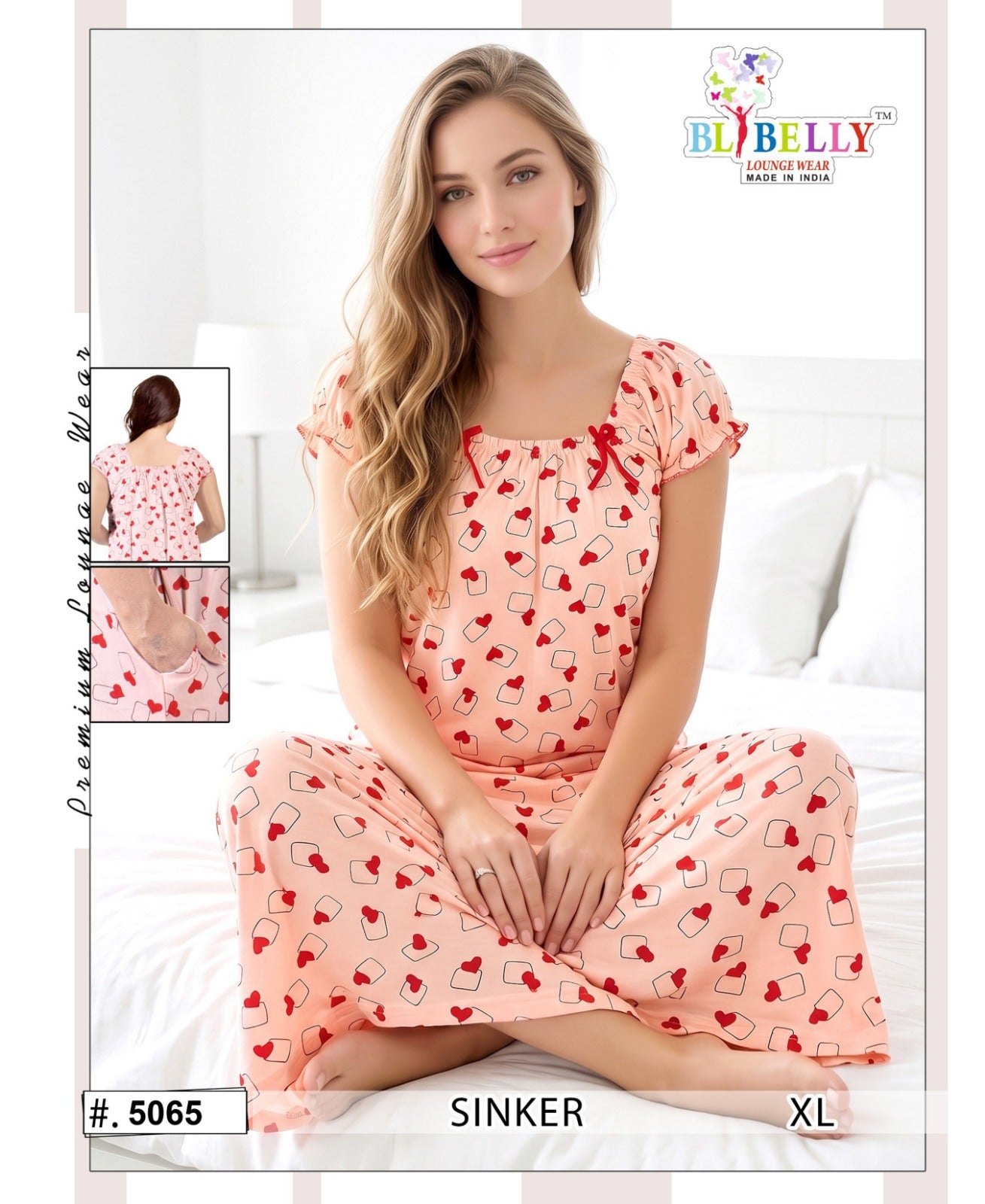 Vol 732 Belly Hosiery Cotton Night Gowns Exporter